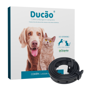 Coleira Antipulgas e Carrapatos Ducão para Cães e Gatos