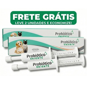 2 Probióticos Oriente 14g para Cães e Gatos – Saúde Intestinal e Imunidade